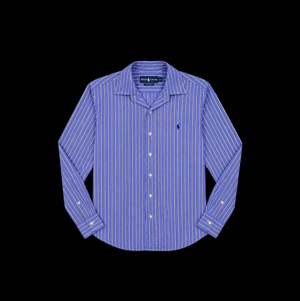 Ralph Lauren Vintage Pinstripe Button Down Shirt - ,